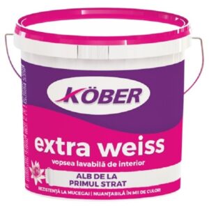 Vopsea lavabila Kober alba